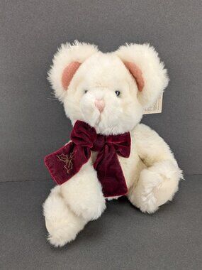 Russ Tic Toc White Christmas Mouse Plush 12" Stuffed Animal 101335 Tags